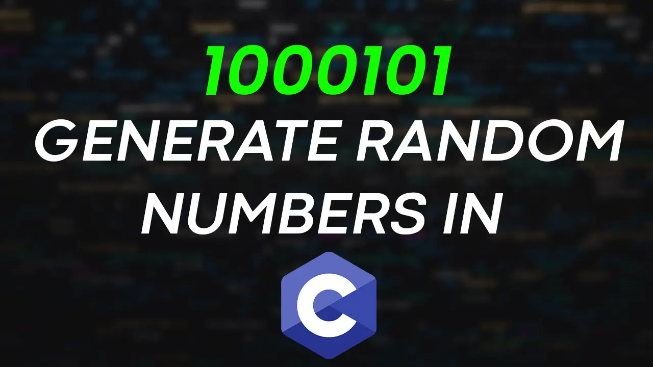 How to Generate Random Numbers in C Language